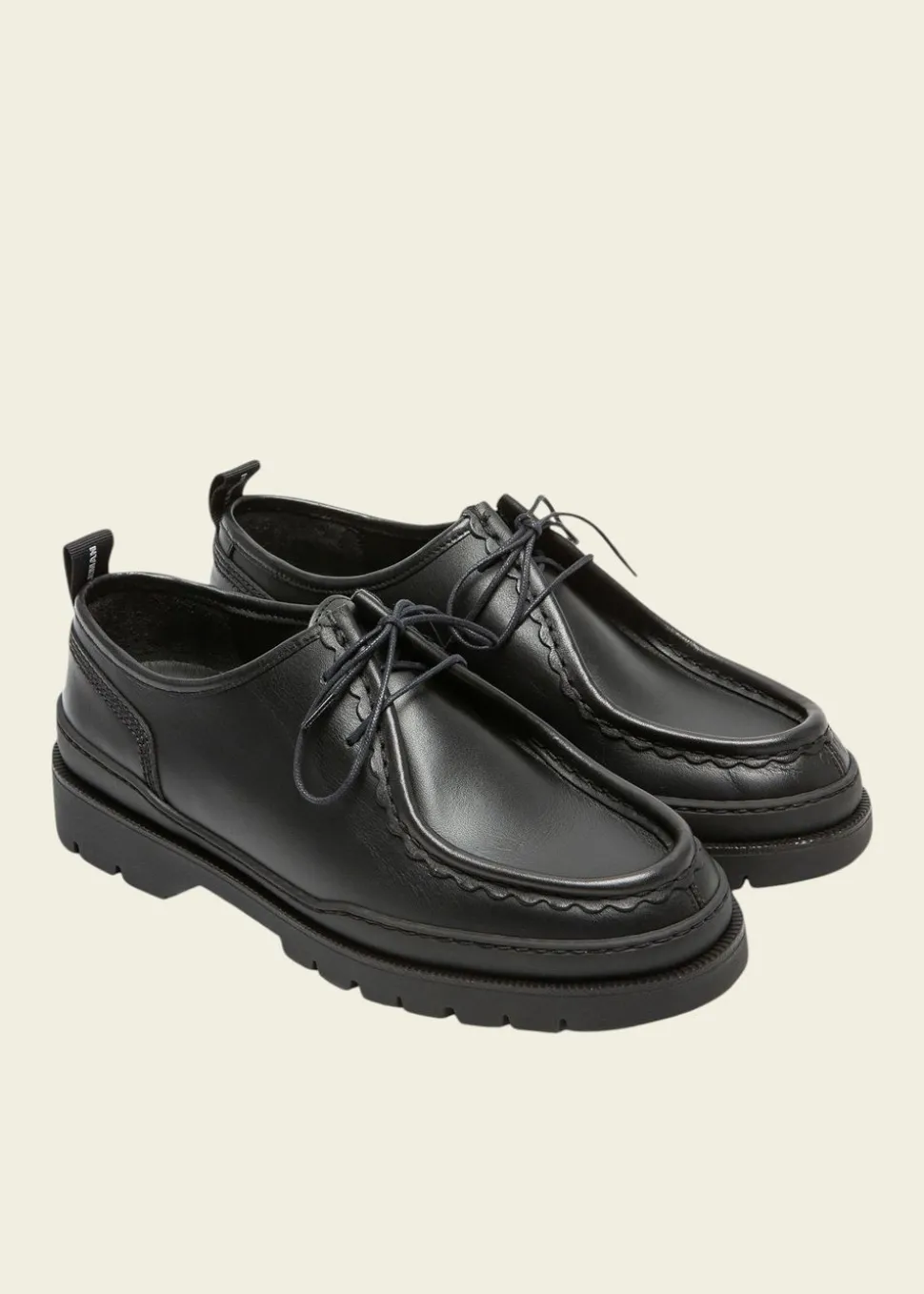 Derbies made in france en cuir certifié | noir "major noir"