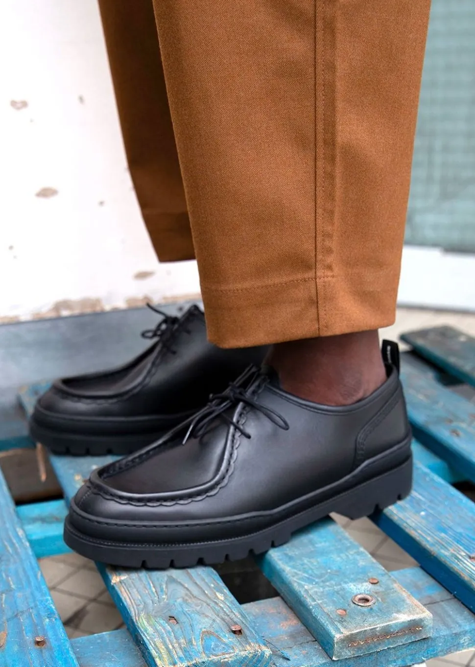 Derbies made in france en cuir certifié | noir "major noir"