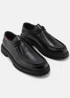 Derbies vegan en matières végétales et recyclées | noir