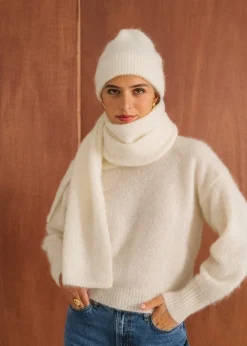 Echarpe en mohair certifié | écru 