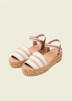 Espadrilles en cuir certifié | beige