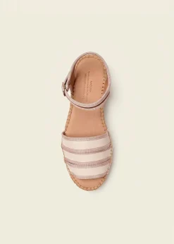 Espadrilles en cuir certifié | beige