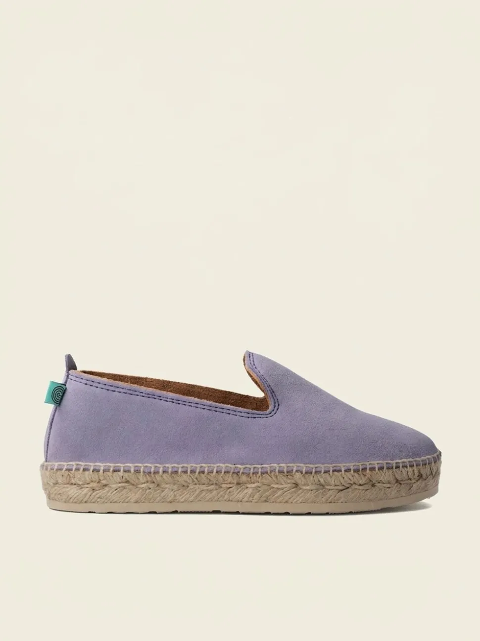 Espadrilles lilas en cuir certifié - sabina velours lavender