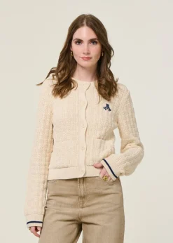 Gilet en coton bio | ecru 