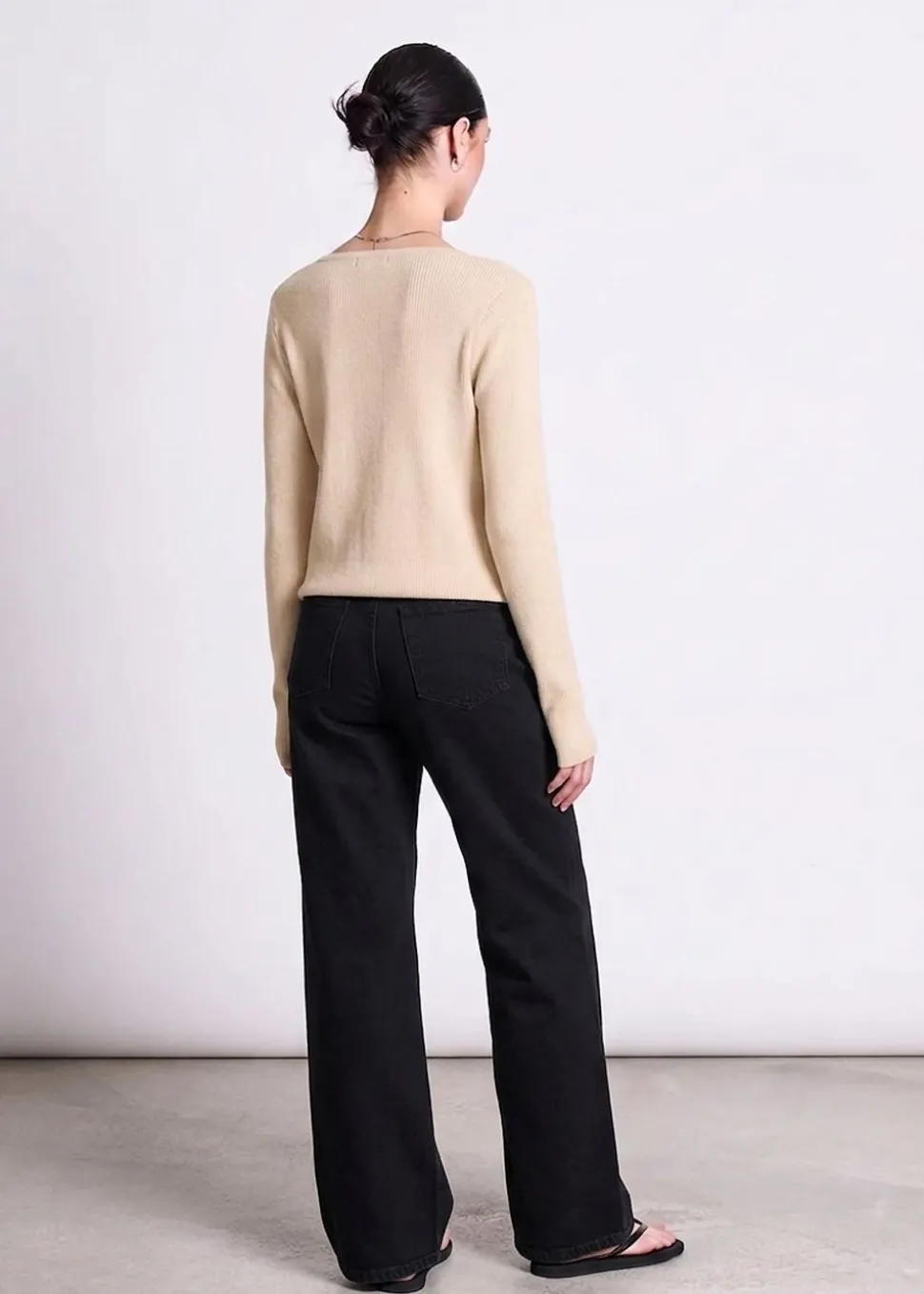 Gilet en coton bio | "glimt - beige"