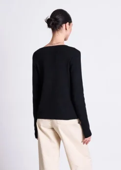 Gilet en coton biologique | "glimt - black"