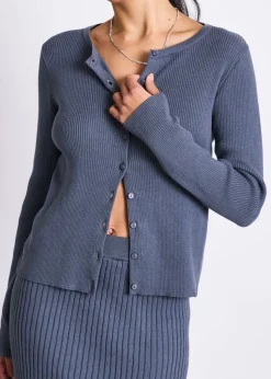Gilet en coton biologique | gris "glimt - turbulence"