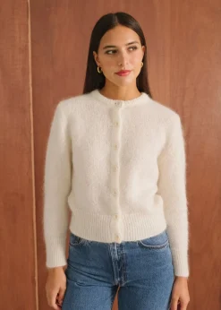 Gilet en mohair certifié | écru 