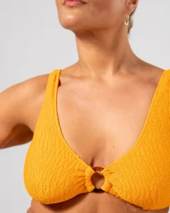 Haut de maillot en matières recyclées | orange 
