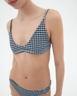 Haut de maillot en matières recyclées | bleu 