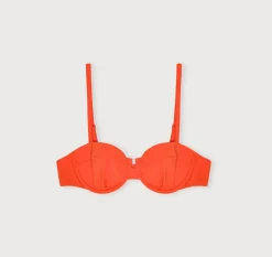 Haut de maillot en matières recyclées | orange 