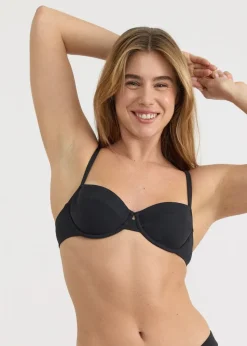 Haut de maillot en matières recyclées | noir 