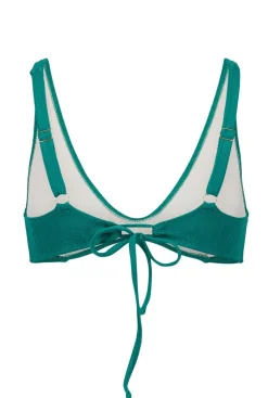 Haut de maillot triangle en matière recyclée | vert 