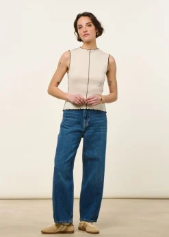 Jean ballon en coton bio et tencel | leila - lewisboro mid used