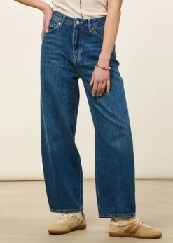 Jean ballon en coton bio et tencel | leila - lewisboro mid used