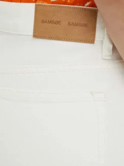 Jean droit blanc en coton bio "susan jeans ecru"