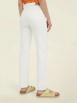 Jean droit blanc en coton bio 