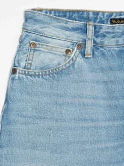 Jean droit en coton bio | bleu 