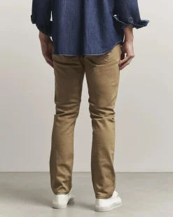 Jean droit en coton bio | camel 