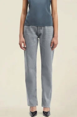Jean droit en coton bio et recyclé | gris 