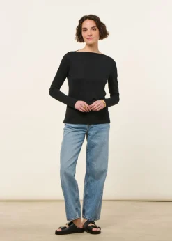 Jean droit en coton bio et tencel | bleu clair 