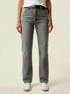 Jean droit en coton bio | gris 