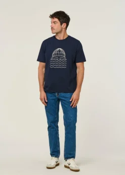 Jean droit en coton biologique | bleu 