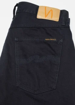 Jean droit large en coton bio | bleu 