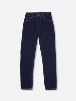 Jean mom en coton bio | brut "breezy britt indigo rinse"