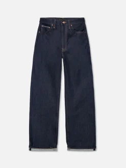 Jean selvedge large en coton bio | bleu "clean eileen dry twilight selvage"