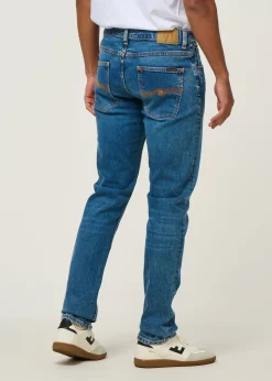 Jean slim en coton bio | bleu clair 