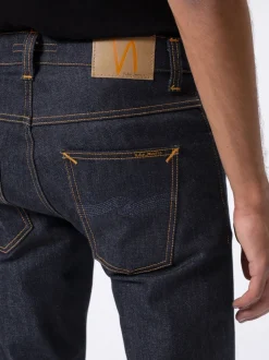 Jean slim en coton bio | brut "grim tim dry true navy"
