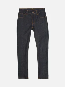 Jean slim en coton bio | brut "grim tim dry true navy"