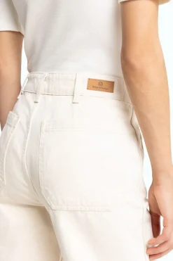 Jean évasé écru en coton bio et recyclé - jane sailor
