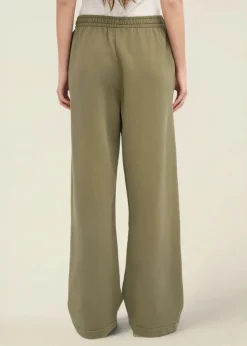 Jogging ample en coton bio | kaki 