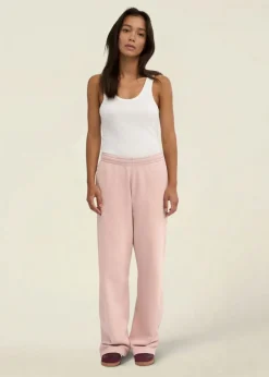 Jogging ample en coton bio | rose 
