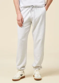 Jogging mixte en coton bio | gris "snow melange"