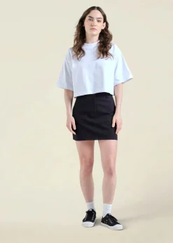 Jupe en coton biologique | noir 