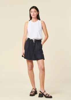 Jupe en tencel | marine 