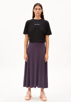 Jupe longue en tencel | violet 