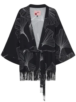 Kimono en ecovero | noir 
