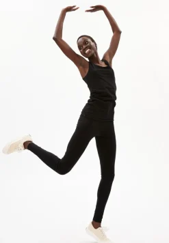 Legging noir en coton bio - faribaa black