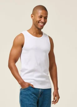 Marcel en coton bio | blanc "rib tank top forsa white"