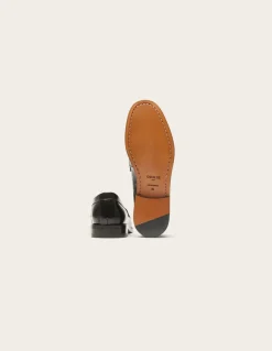 Mocassins en cuir certifié | cuir box noir