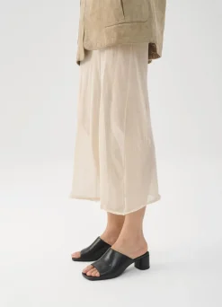 Mules à talon en cuir | black 