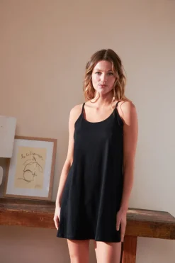Nuisette en coton bio | noir