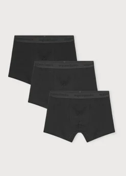 Pack 3 boxers en coton bio | noir