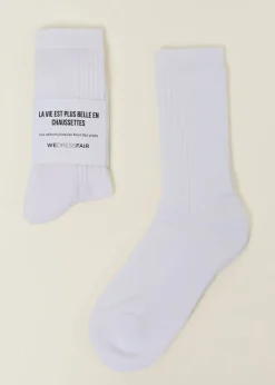 Pack de 3 paires de chaussettes en coton bio | blanc