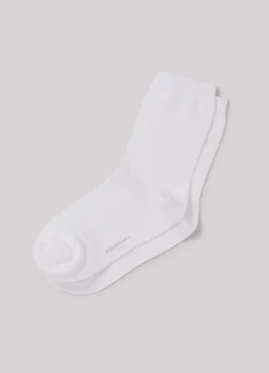 Pack 2 paires de chaussettes hautes en coton bio | blanc "white"