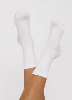 Pack 2 paires de chaussettes hautes en coton bio | blanc "white"